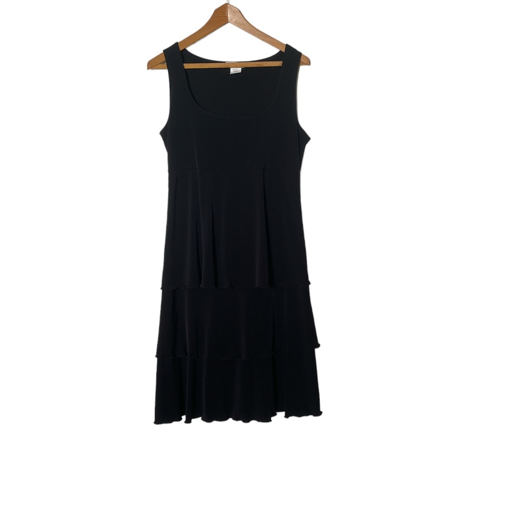 👑 Beautiful black dress 1920’s style with layered skirt size S